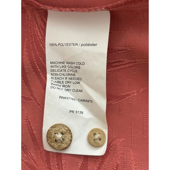 Cubavera Mens Size 2X Hawaiian Button Front Casual Shirt Short Sleeve Polyester - Picture 8 of 8